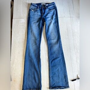 BKE Flare & Wide Leg Blue Jeans